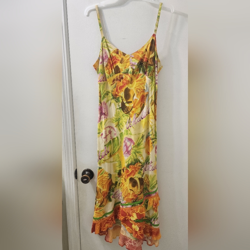 Floral Dress with Spaghetti Straps